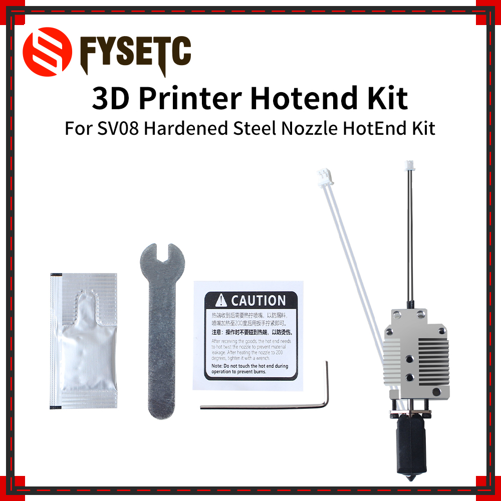 Hotend Assembly - Kit de buse en acier trempé