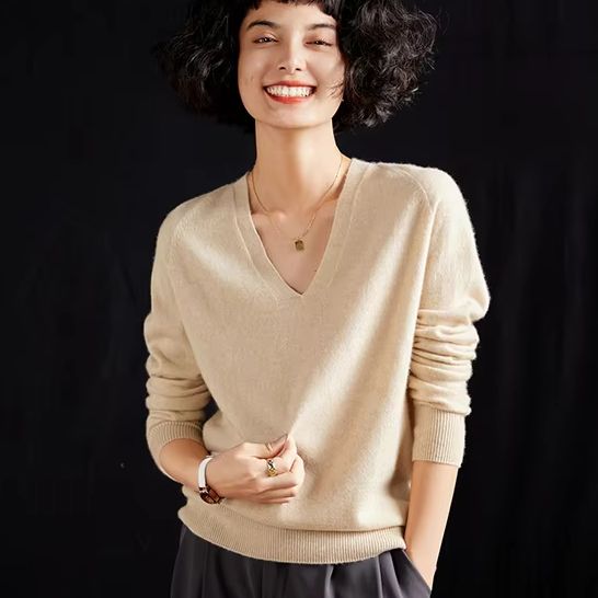 Resin Vat - Pull en cachemire pur pour femmes,