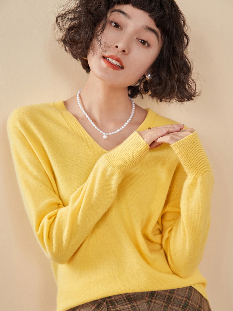 Pull en cachemire à col en V p - Resin Vat avis et prix