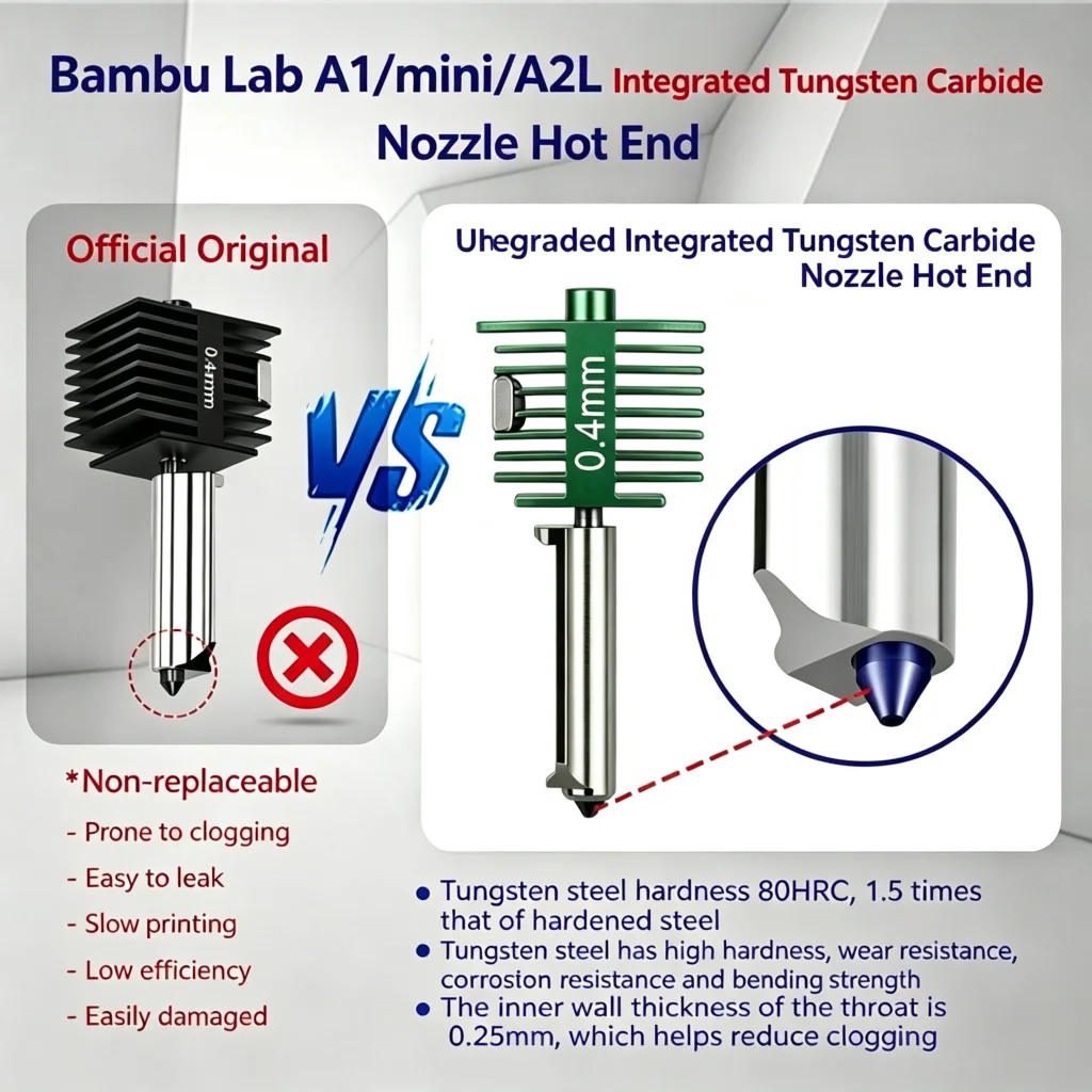 Kit de tête chaude pour Bambu  - Nozzle Tungsten avis et prix